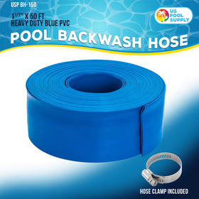 US Pool Supply heavy-duty hose clamp secures connections during drainage.
