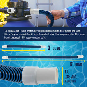 U.S. Pool Supply two adapters for secure pump connections