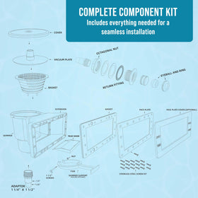 US Pool Supply hose adaptor ensures compatibility with common hoses for easy setup.