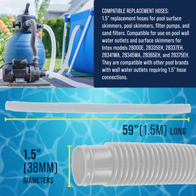Hose connected to pool pump for smooth filtration
