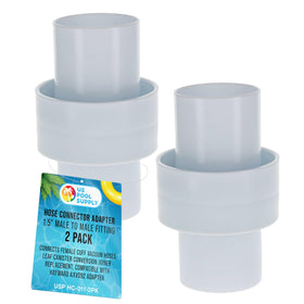 U.S. Pool Supply hose connector adapter connects two 1.5-inch hoses for flexible cleaning setups.