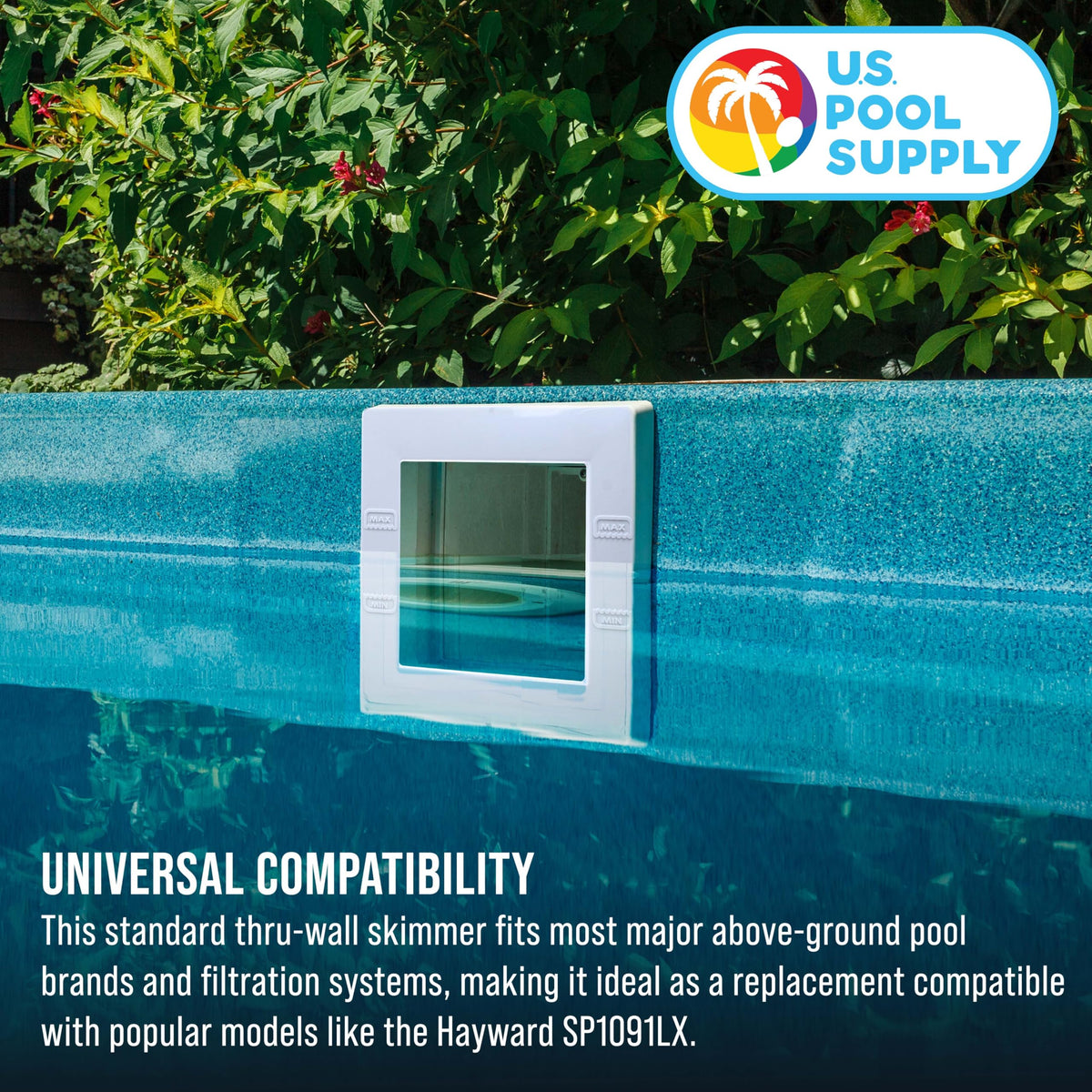 U.S. Pool Supply hose fitting adaptor adapts to common hose sizes for quick setup.