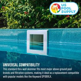 U.S. Pool Supply hose fitting adaptor adapts to common hose sizes for quick setup.
