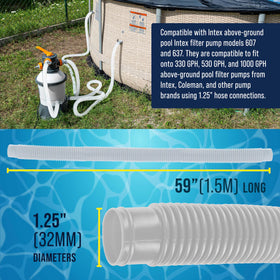 U.S. Pool Supply hose compatible with Intex 607 and 637 pumps