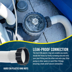 U.S. Pool Supply EVA ring nuts for leak-proof hose connections