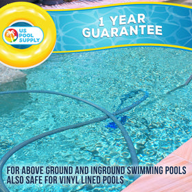 US Pool Supply nylon bristles tackle walls and corners quickly for efficient cleaning
