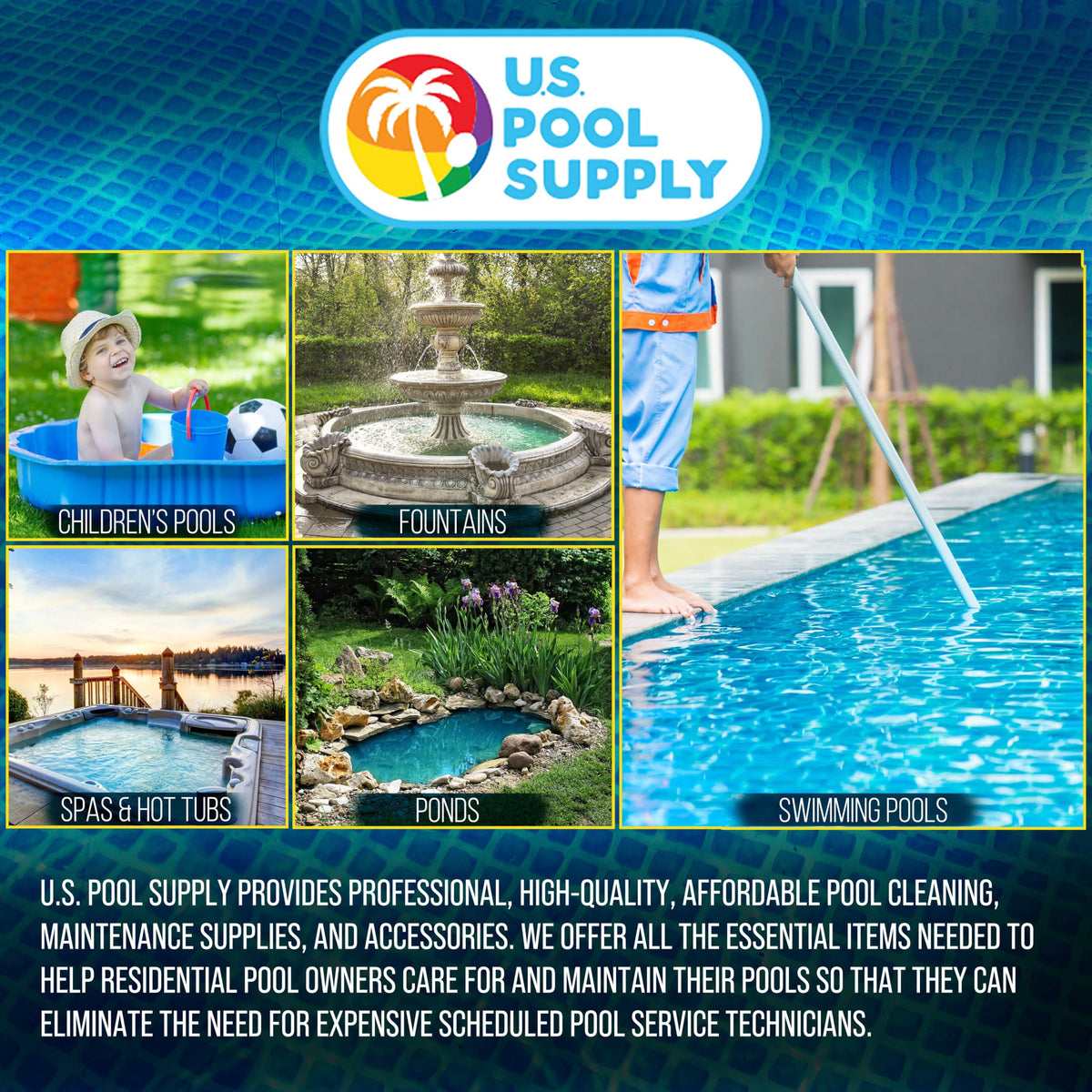 US Pool Supply hose improves water flow and pool filtration performance.