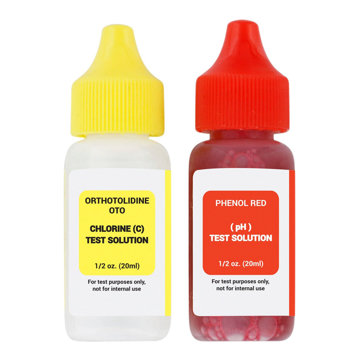 U.S. Pool Supply OTO chlorine test solution bottle for quick chlorine checks.