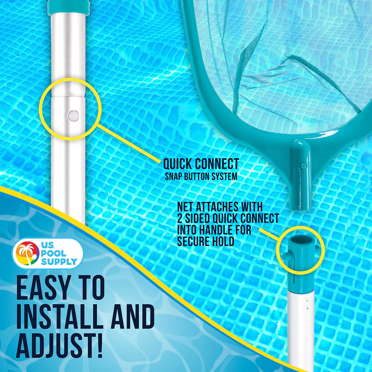 Durable plastic frame protects pool liners during use