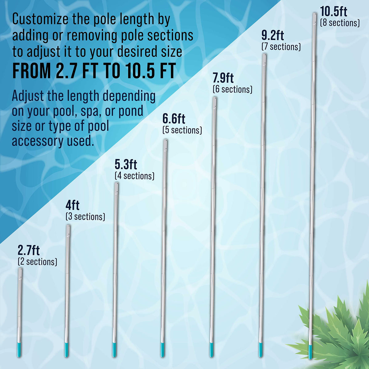 US Pool Supply 1-1/4 inch diameter attachment fits common tools