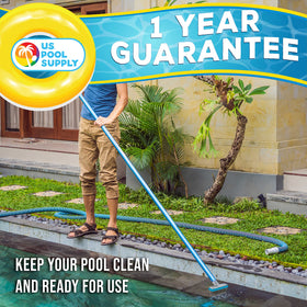 U.S. Pool Supply compatible with standard 1-1/4 inch poles for easy maintenance.