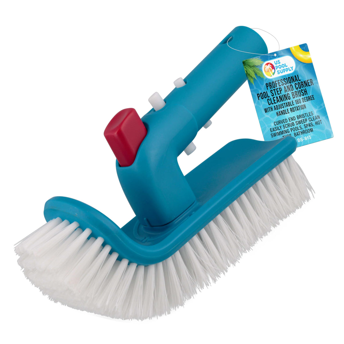 U.S. Pool Supply pool brush head corner cleans hard-to-reach areas efficiently