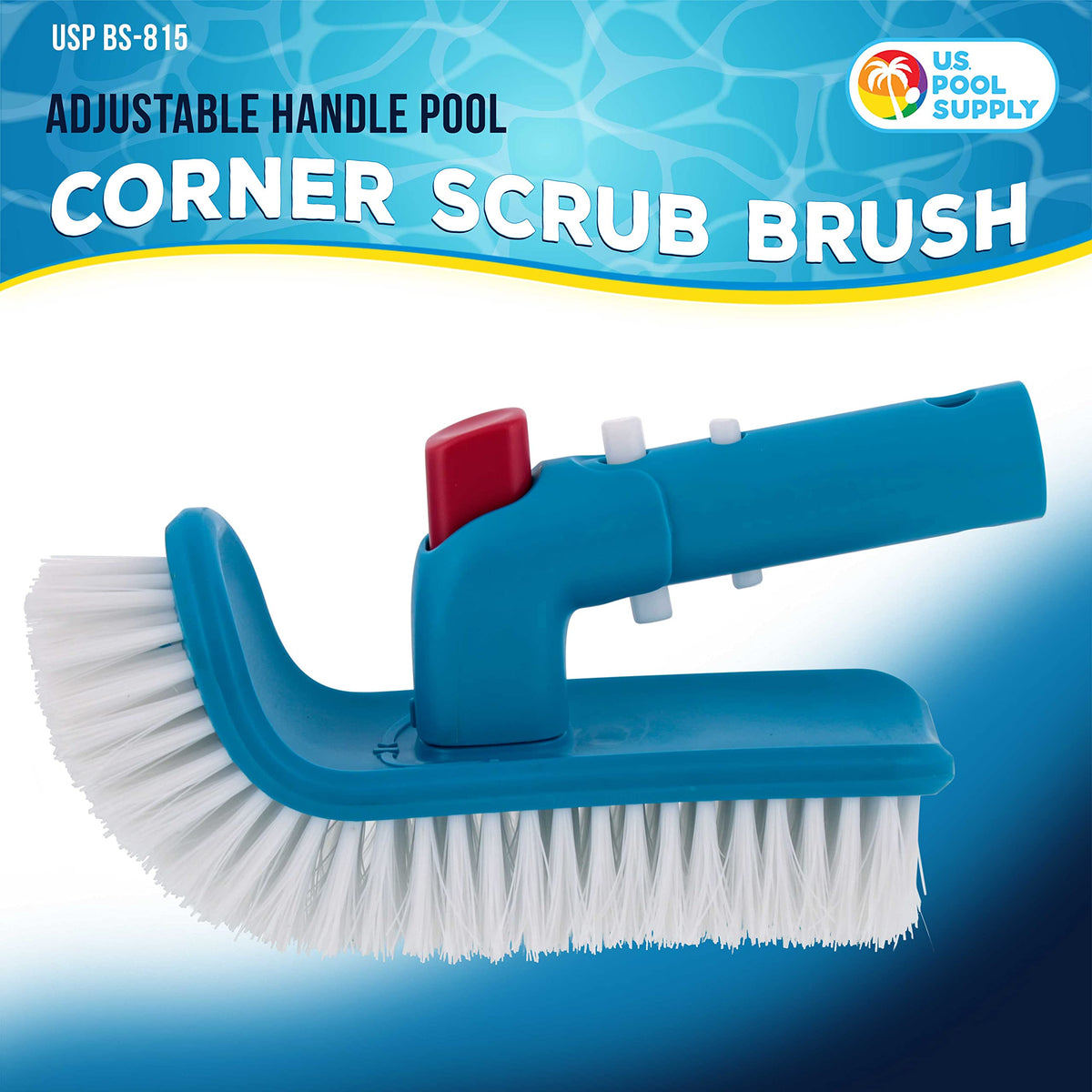 U.S. Pool Supply pool brush head step helps scrub pool stairs quickly