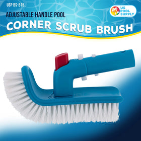 U.S. Pool Supply pool brush head step helps scrub pool stairs quickly