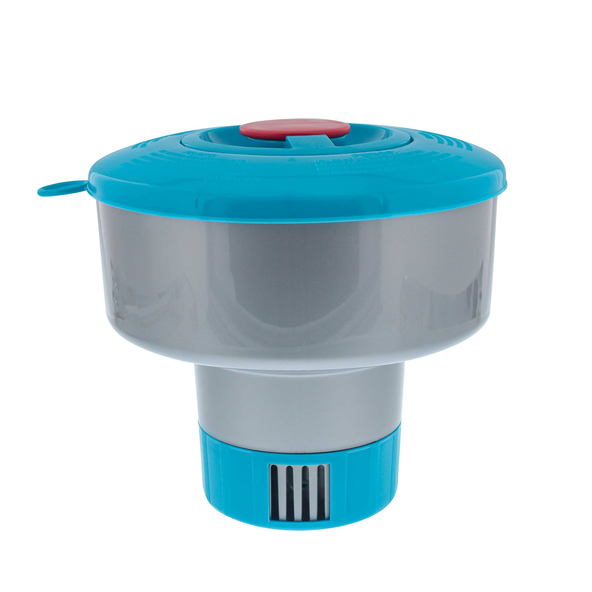 U.S. Pool Supply chlorine floater dispenser with 7-inch diameter for balanced delivery.