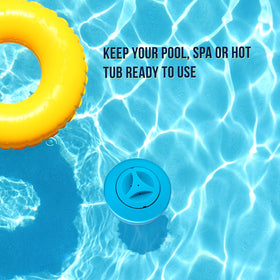 US Pool Supply chlorine floater in pool, spa, or hot tub for convenient dosing