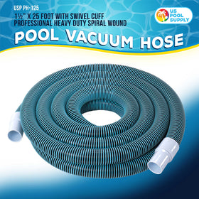 US Pool Supply pool vacuum hose kink-free swivel cuff enables easy maneuverability.
