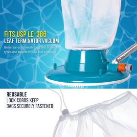 US Pool Supply pull-lock cord demonstrates secure attachment during cleaning