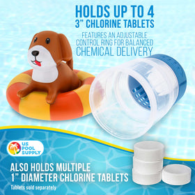 US Pool Supply durable dispenser made from PP and ABS plastics for lasting pool use.
