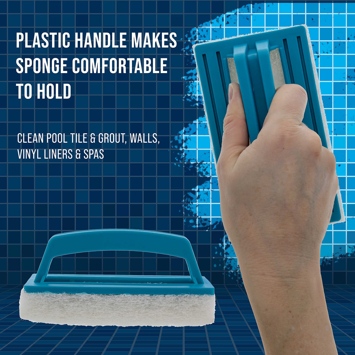 U.S. Pool Supply scrub brush for kitchen and bathroom tile surfaces