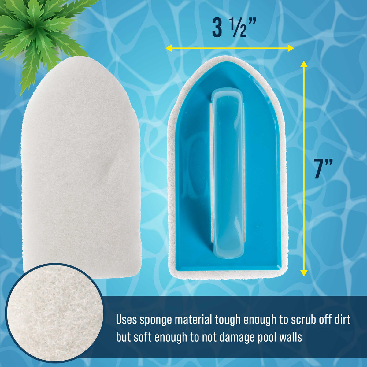 US Pool Supply scrub brush for vinyl liners in pools