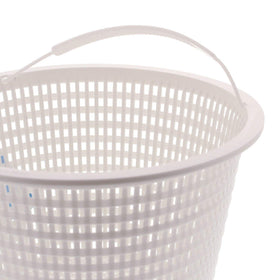US Pool Supply debris-capture basket demonstrates chlorine-resistant mesh for daily pool cleaning.