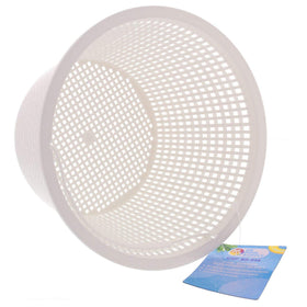 US Pool Supply skimmer basket is 5 inches deep for effective debris collection.