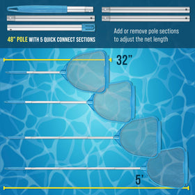 US Pool Supply sturdy 12x12 frame for safe pool cleaning.