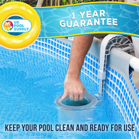 U.S. Pool Supply skimmer works with pumps 800 gph or higher.