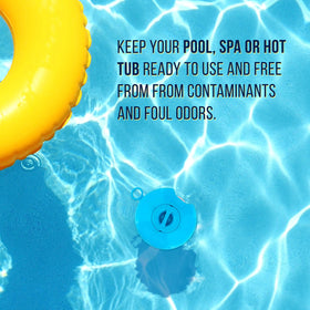 U.S. Pool Supply spa dispenser ideal for small pools, spas, and hot tubs.
