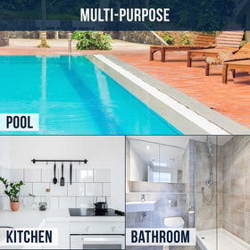 U.S. Pool Supply two-pack scrub set in action for clean showers