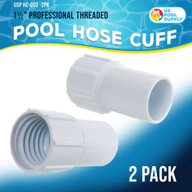 U.S. Pool Supply spiral-wound hose end cuff repair for longer hose life.