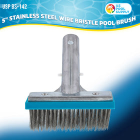 U.S. Pool Supply stainless bristles close-up for calcium removal.
