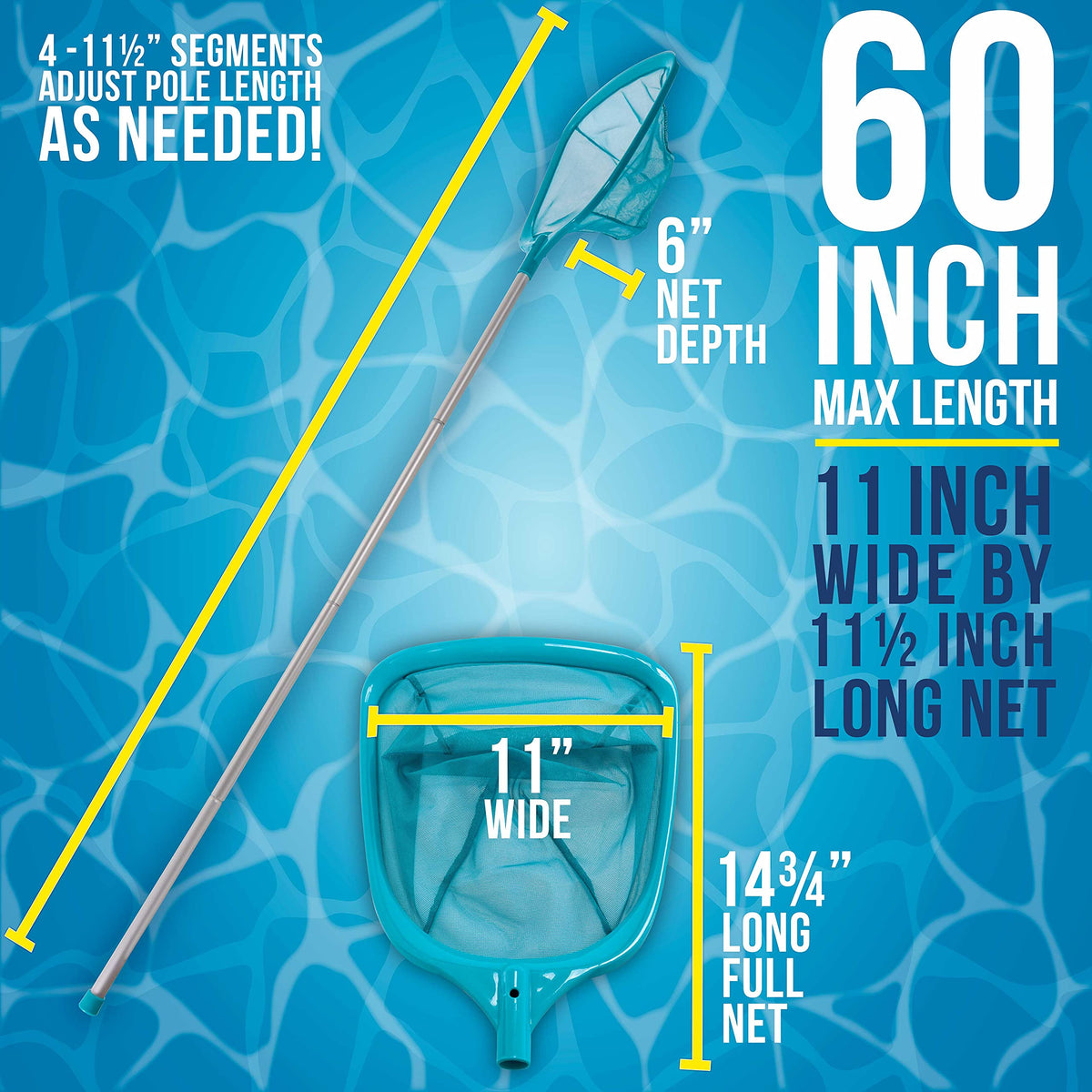 Ultra-fine mesh bag captures tiny debris without snagging