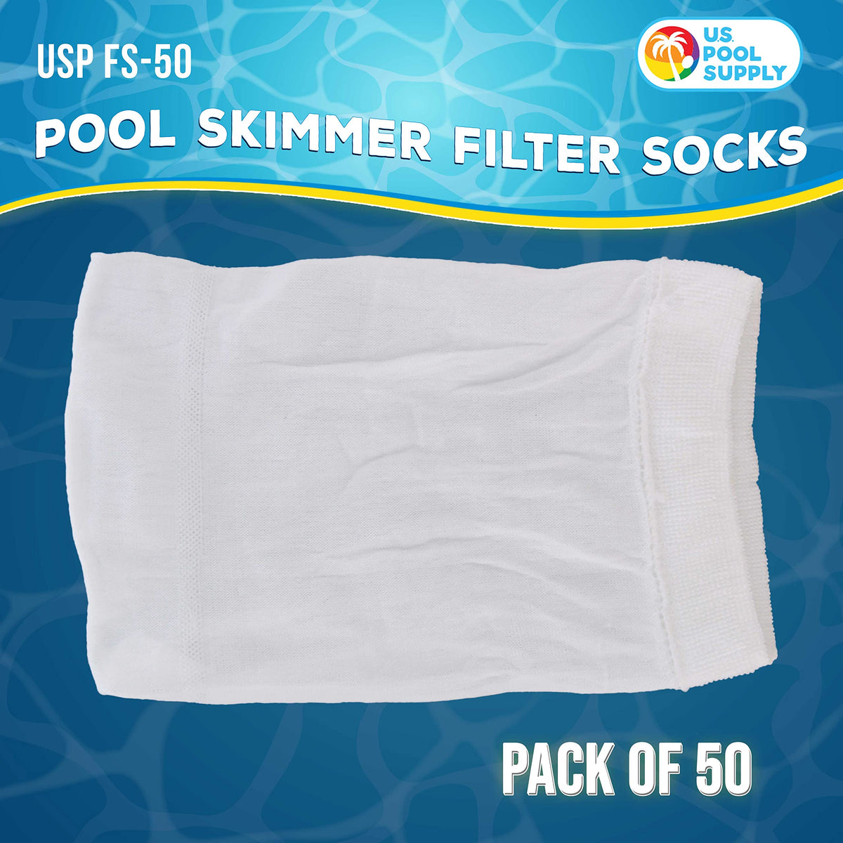 US Pool Supply ultra-fine mesh socks trap tiny leaves and hair