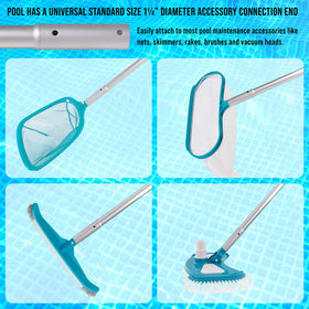 US Pool Supply in-use reach for deep cleaning and edge scrubbing