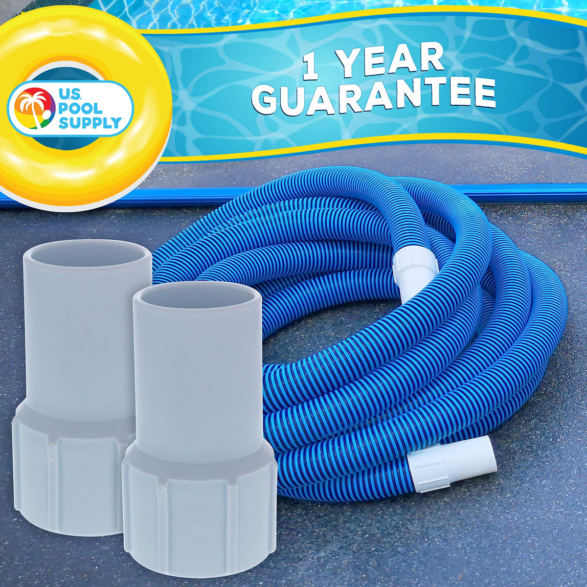 U.S. Pool Supply compatible cuff connects to vacuum heads or skimmers.