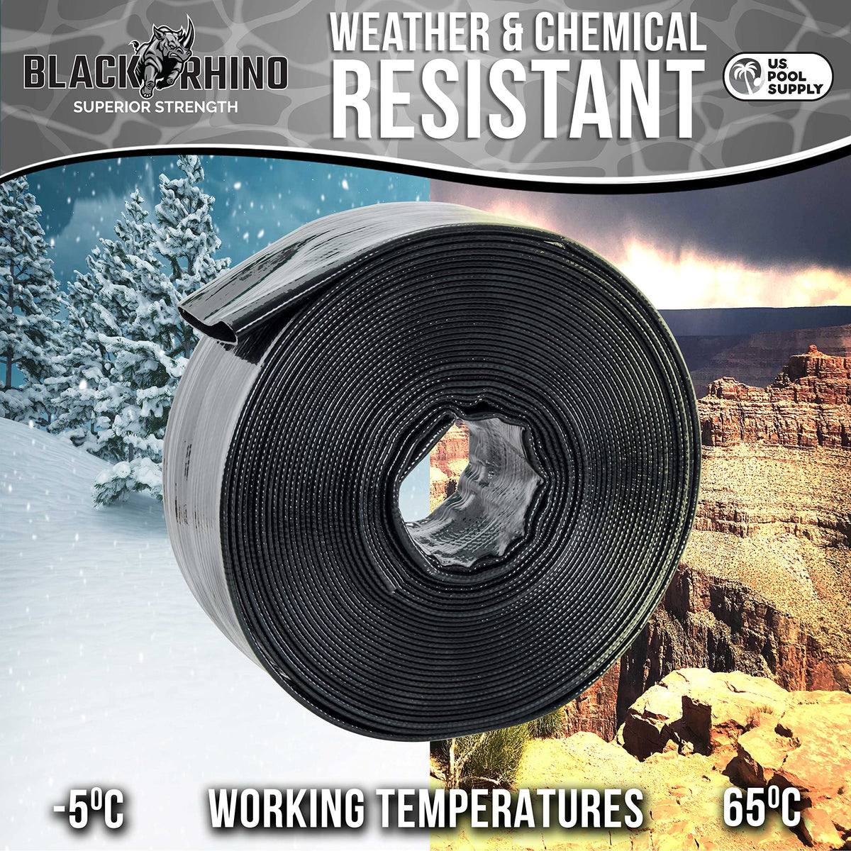 US Pool Supply weather-chemical resistance preserves flexibility in sun and chlorine