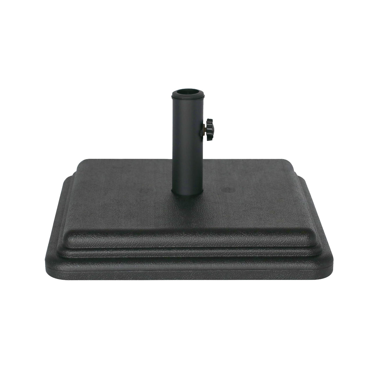 US Weight 40-pound umbrella base providing stable support for a patio table