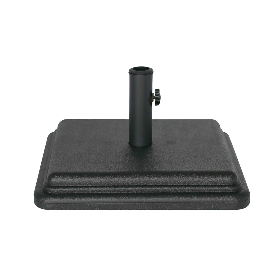 US Weight 40-pound umbrella base providing stable support for a patio table