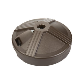 US Weight bronze umbrella base for table use resists cracking and fading.