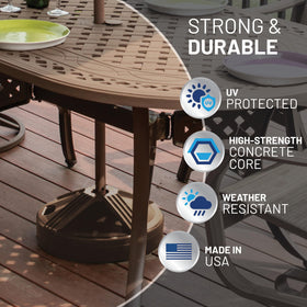 US Weight EZ Grip handle enables easy transport and repositioning.