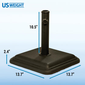 US Weight bronze base stem detail showing 10.5 inch stem for versatile poles