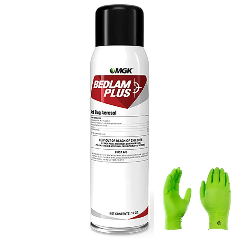 USA Supply Bedlam Plus insecticide bottle 17 oz for quick bed bug control.