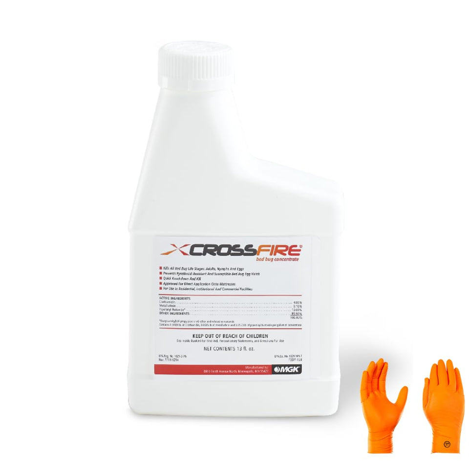 USA Supply Crossfire liquid concentrate bottle for bed bug control