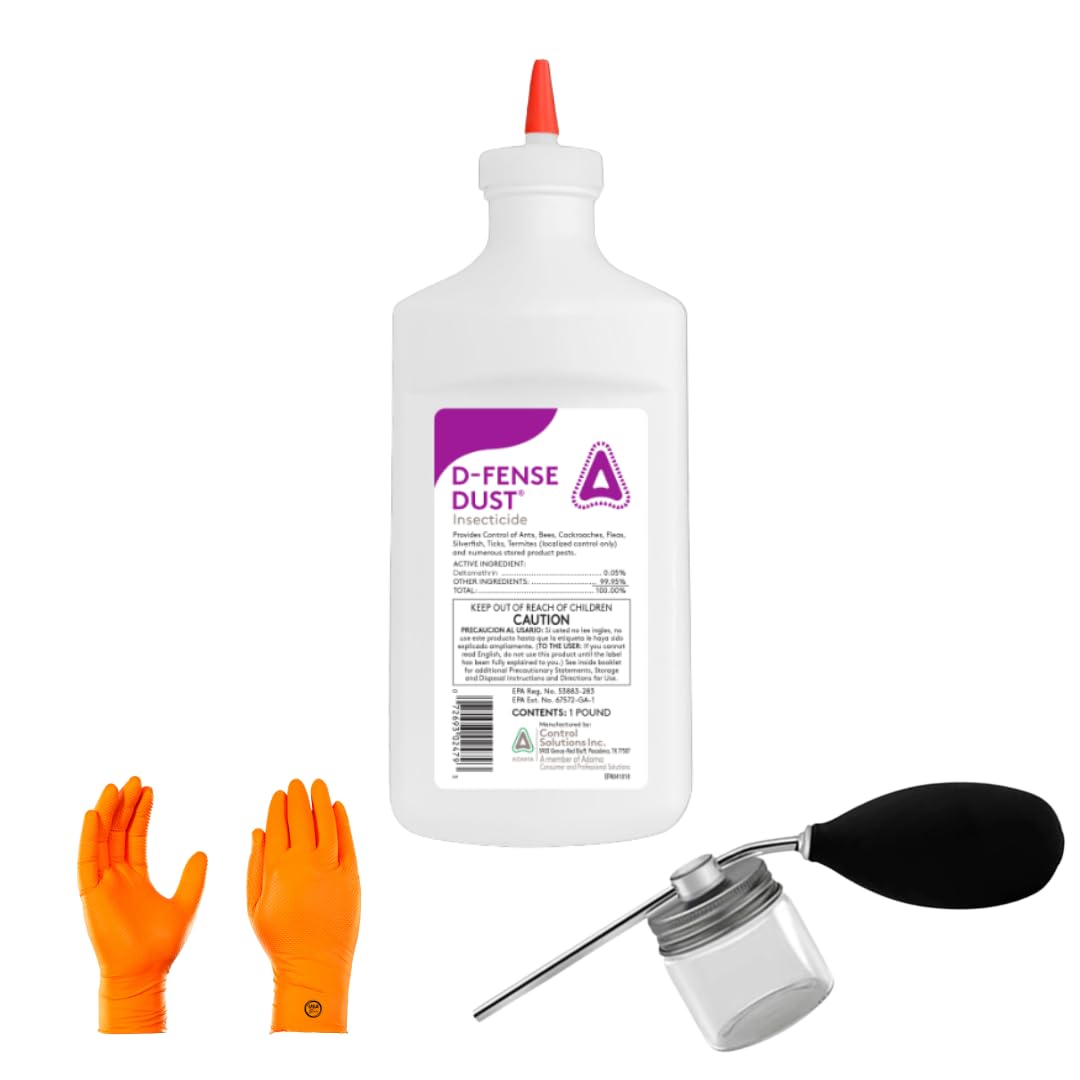 USA Supply Defense Dust bottle pour enables precise spot treatment for lasting pest control.