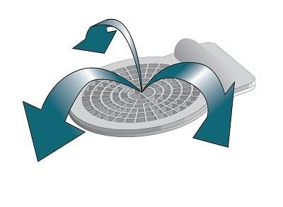Gentrol disc placed behind an appliance for hard to reach areas