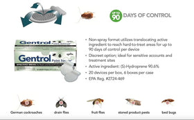 USA Supply Gentrol disc placement in a kitchen corner for hidden pest control
