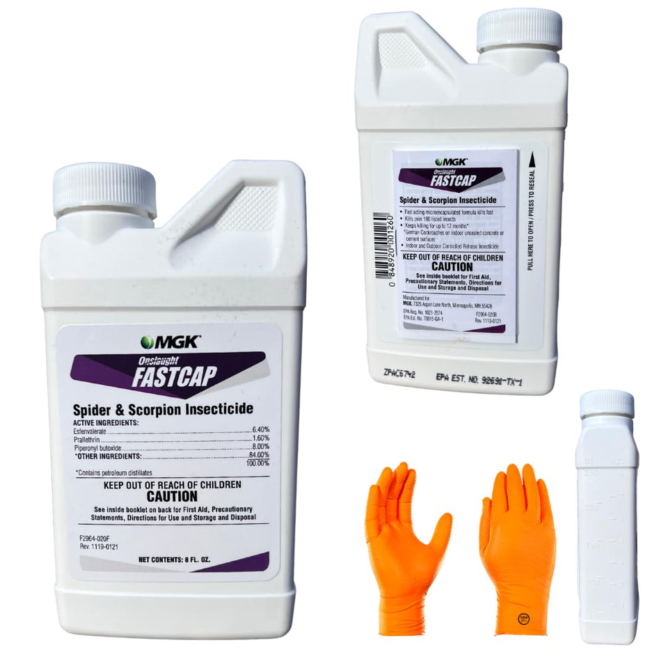 USA Supply Onslaught Fastcap MGK 8oz bottle for targeted spot treatments.