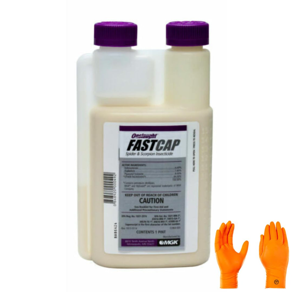 USA Supply Onslaught FastCap Spider and Scorpion 16oz bottle for indoor and outdoor control.
